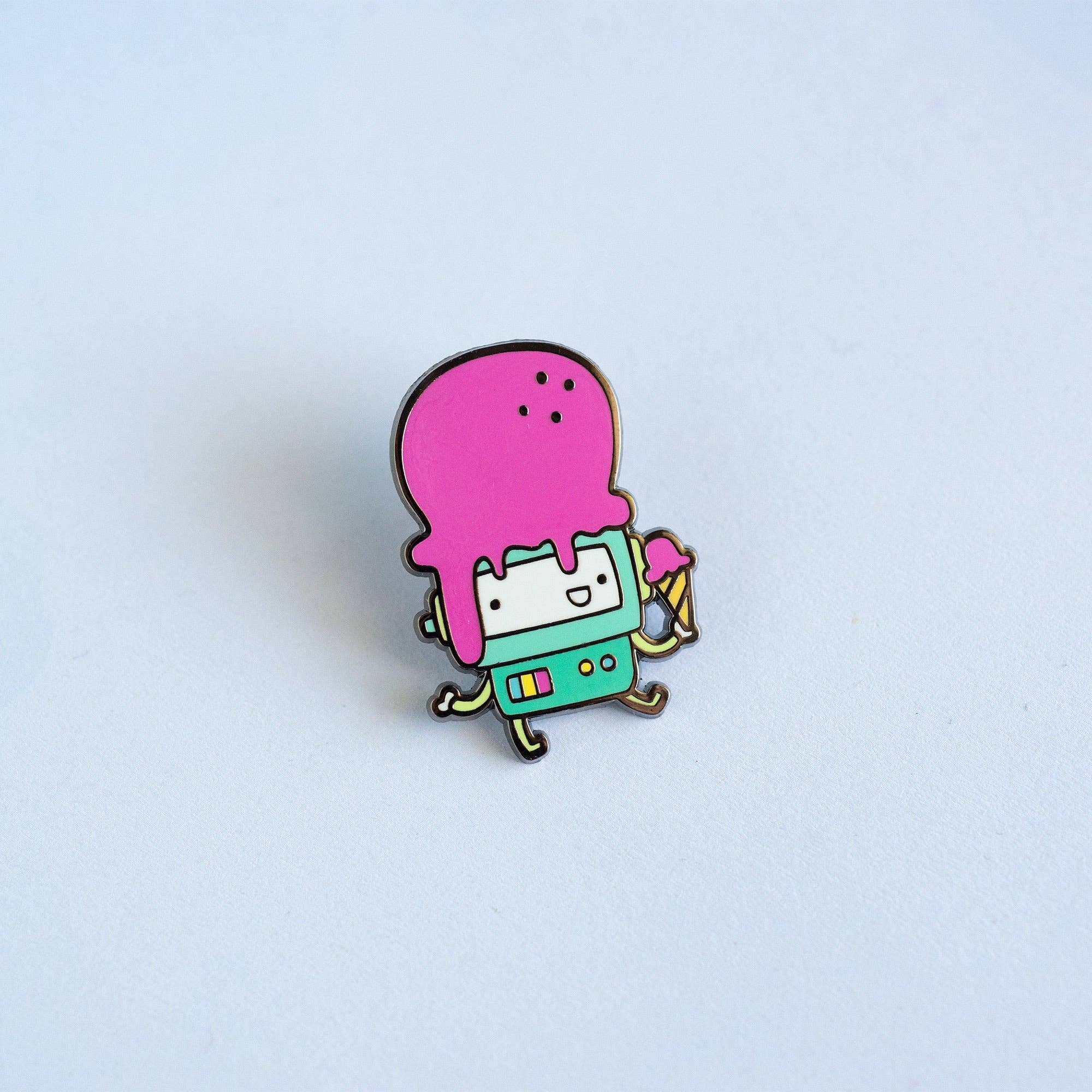 Ice Cream Robot Enamel Pin - Art Haus and Co