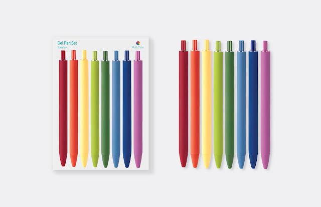 Appree Gel Pen Rainbow Set – 0.5mm Fine Tip (8 Colors)