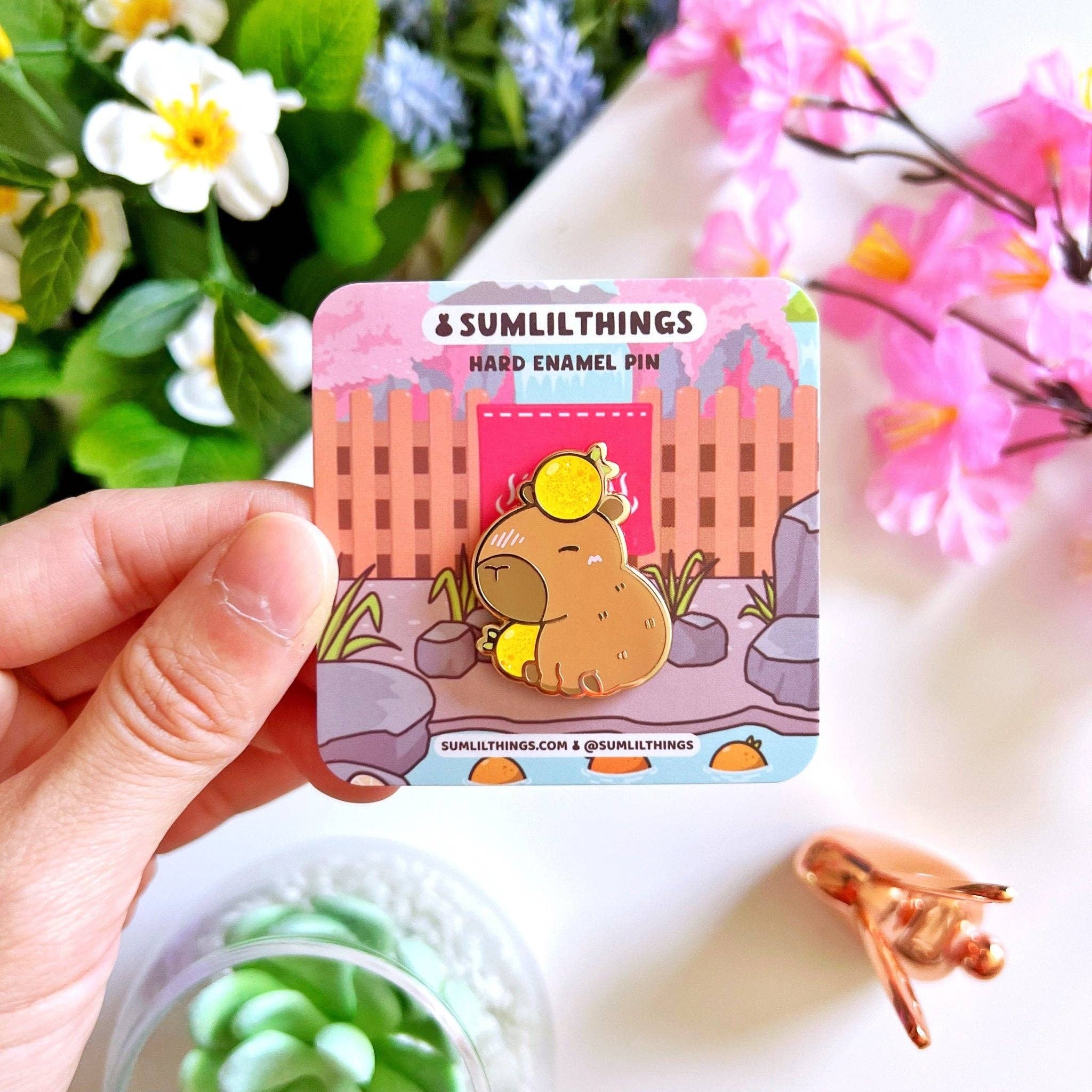 Enamel Pin - Baby Capybara - Art Haus and Co