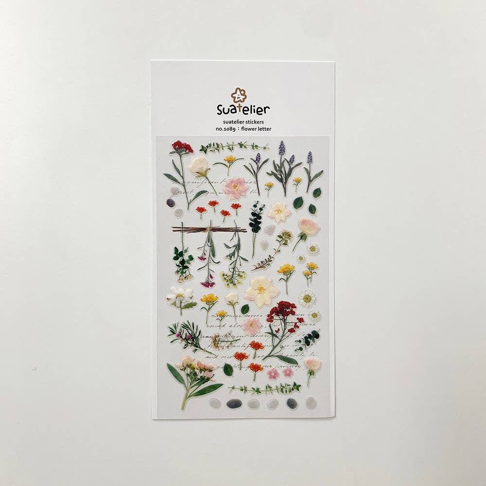 Flower Letter Stickers