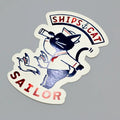 ROKKAKU x ob1toy Retro Sailor Cat Sticker - Art Haus and Co