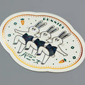 ROKKAKU x ob1toy - Retro Bunnies Sticker - Art Haus and Co
