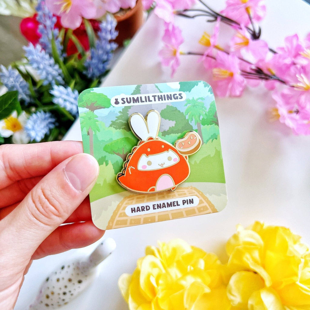 Enamel Pin - Lil' T - Rex Bunny - Art Haus and Co