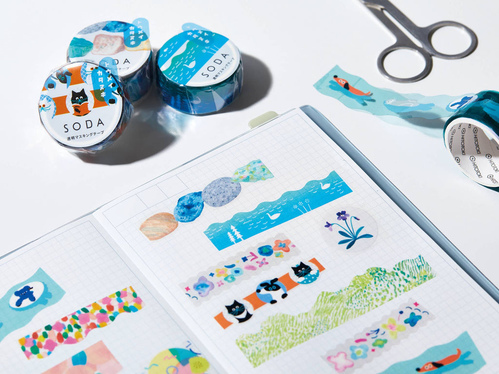 SODA Transparent Masking Tape - Glitter - Art Haus and Co