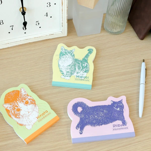 ROKKAKU × 365Cat. Die-Cut Memo Pad