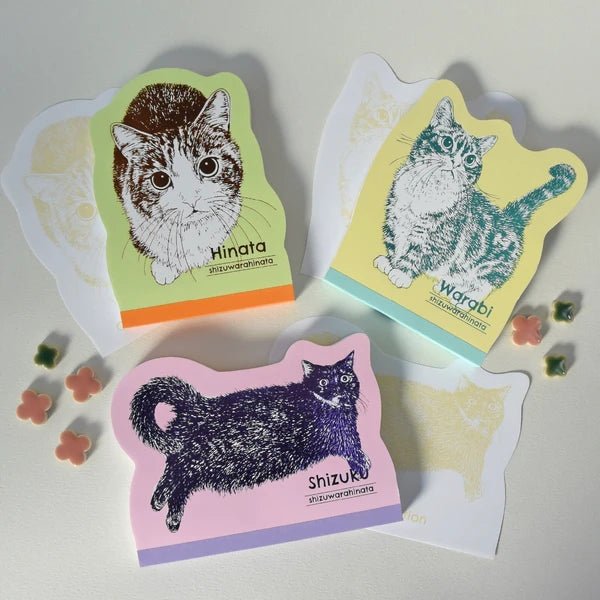 ROKKAKU × 365Cat. Die - Cut Memo Pad - Art Haus and Co