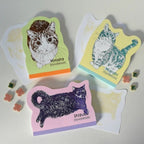 ROKKAKU × 365Cat. Die - Cut Memo Pad - Art Haus and Co