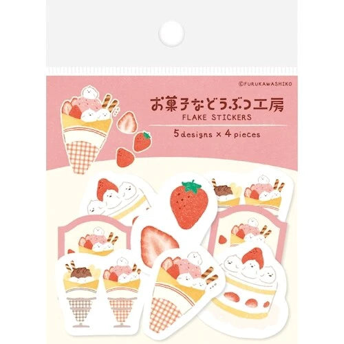 Furukawa Shiko Decoration Vol.3 Sweet Animal Sweets Shop Washi Flake Sticker