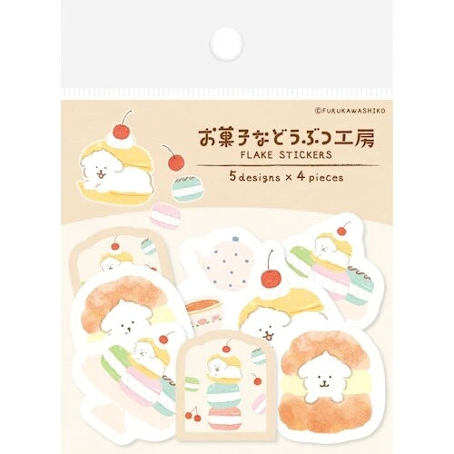 Furukawa Shiko Decoration Vol.3 Sweet Animal Sweets Shop Washi Flake Sticker
