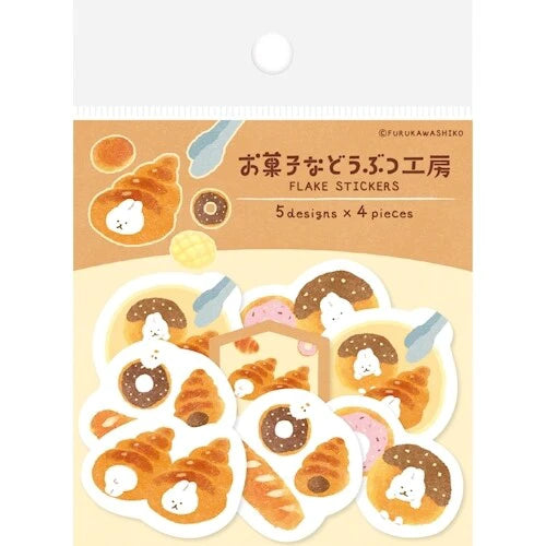 Furukawa Shiko Decoration Vol.3 Sweet Animal Sweets Shop Washi Flake Sticker