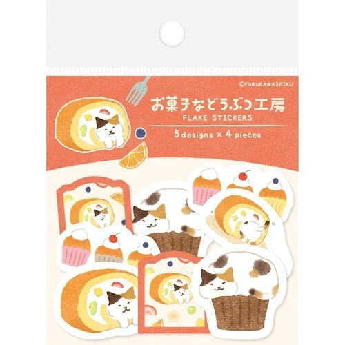 Furukawa Shiko Decoration Vol.3 Sweet Animal Sweets Shop Washi Flake Sticker