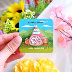 Enamel Pin - Strawberry Roll Bunny - Art Haus and Co