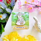 Enamel Pin - Lil' Triceratops Bunny - Art Haus and Co