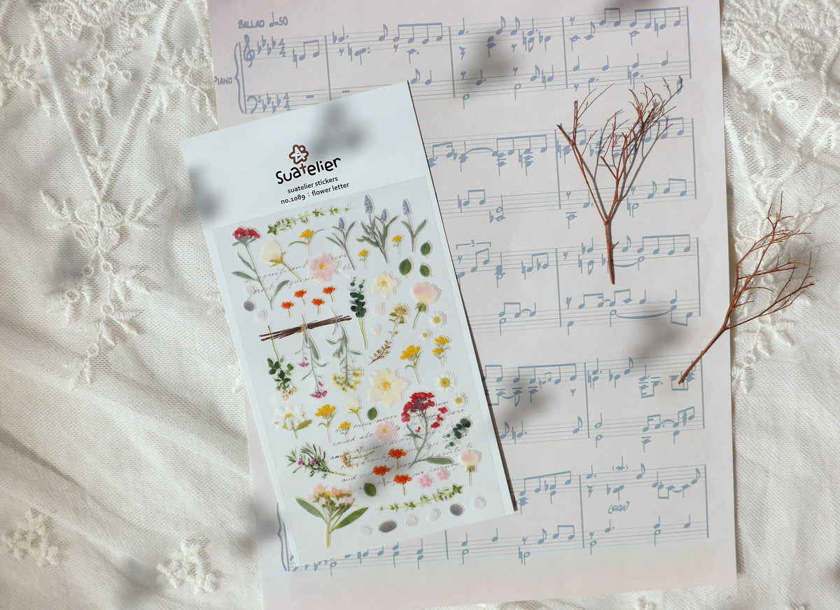 Flower Letter Stickers