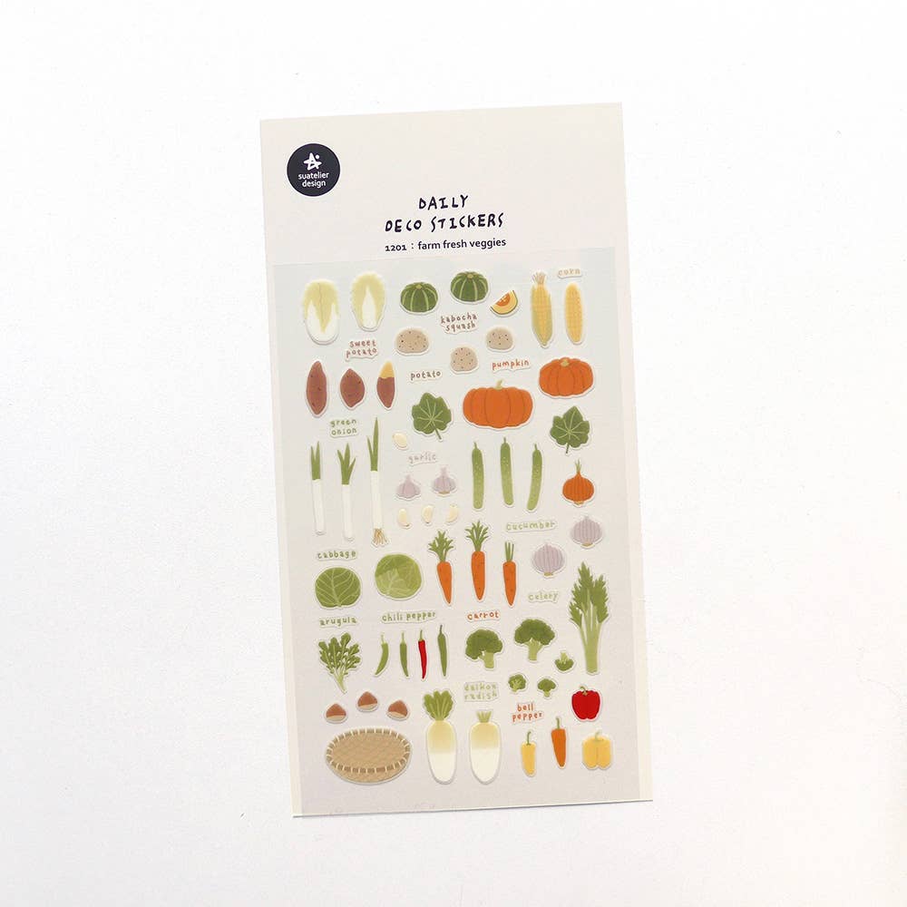 Farm Fresh Veggies Sticker Sheet