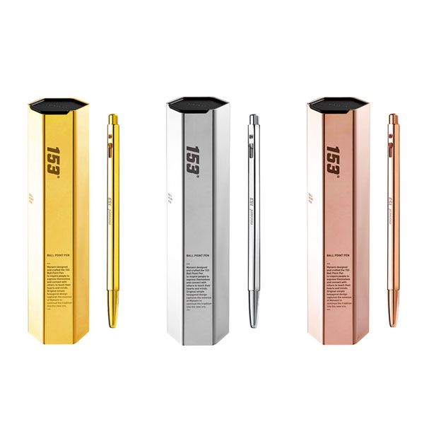 Monami 153 GOLD - Premium Metal Edition Ballpoint Pen (0.7mm)