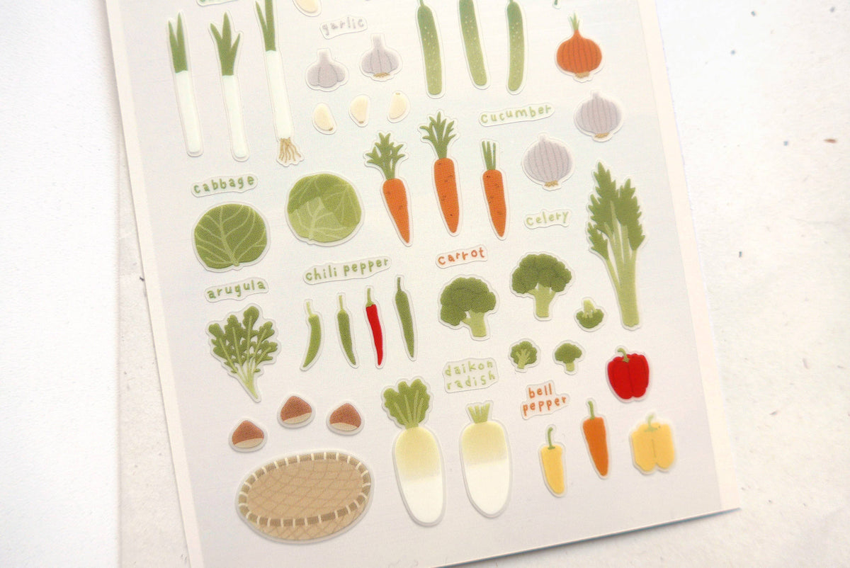 Farm Fresh Veggies Sticker Sheet