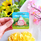 Enamel Pin - Strawberry Roll Bunny - Art Haus and Co