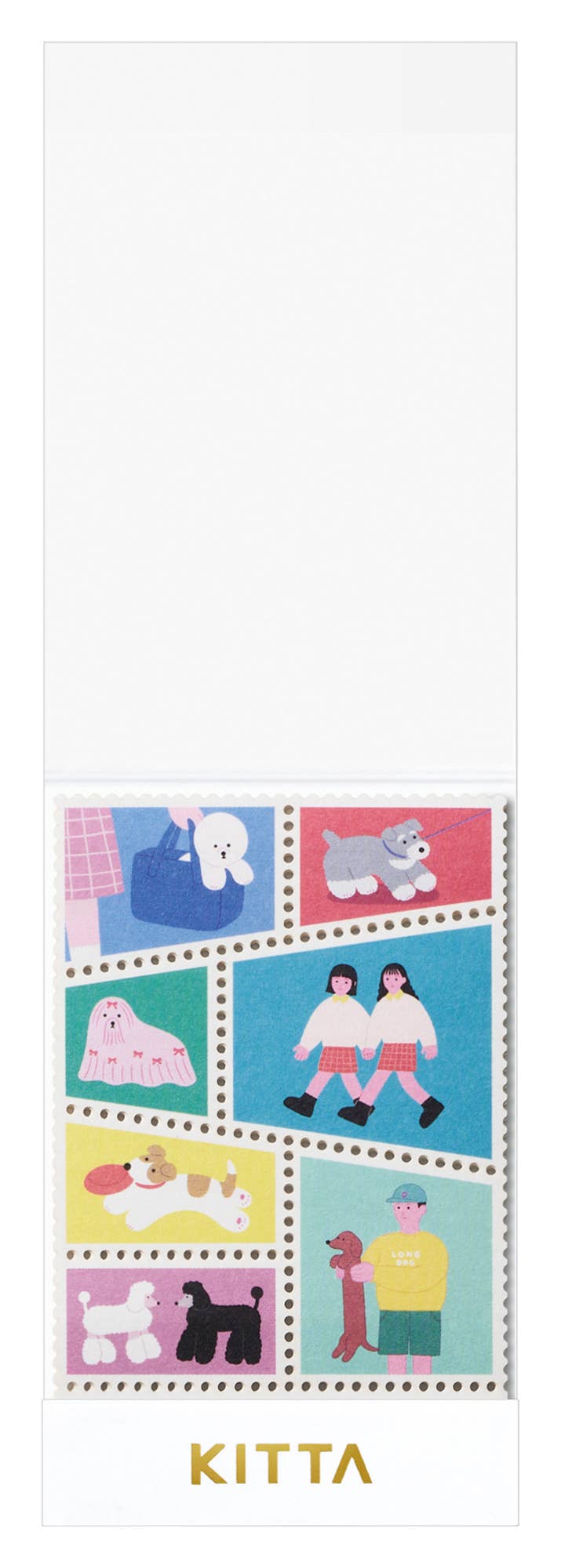 KITTA Portable Washi Decorative Tape - Stamp style - Art Haus and Co