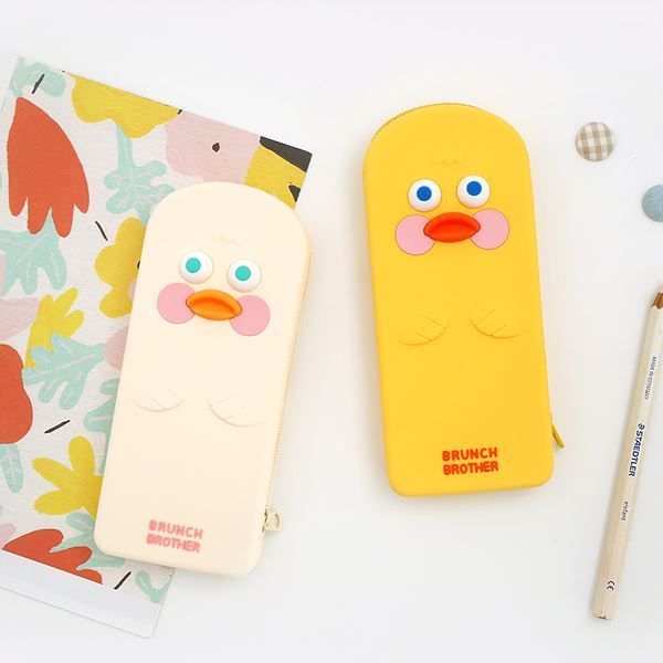 Romane - Brunch Brother Duck Silicon Pencase - Art Haus and Co