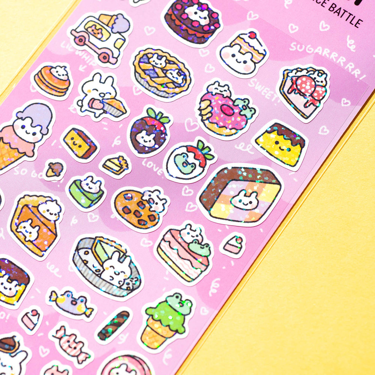 A Sweet Day Glitter Planner Sticker Sheet