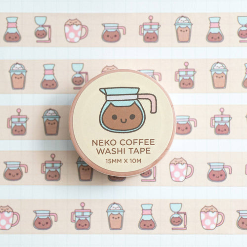 Coffee Cats Washi Tape - Art Haus and Co