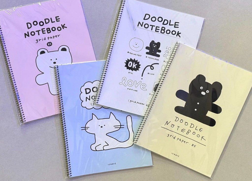 Iconic Doodle Grid Notebook - Art Haus and Co