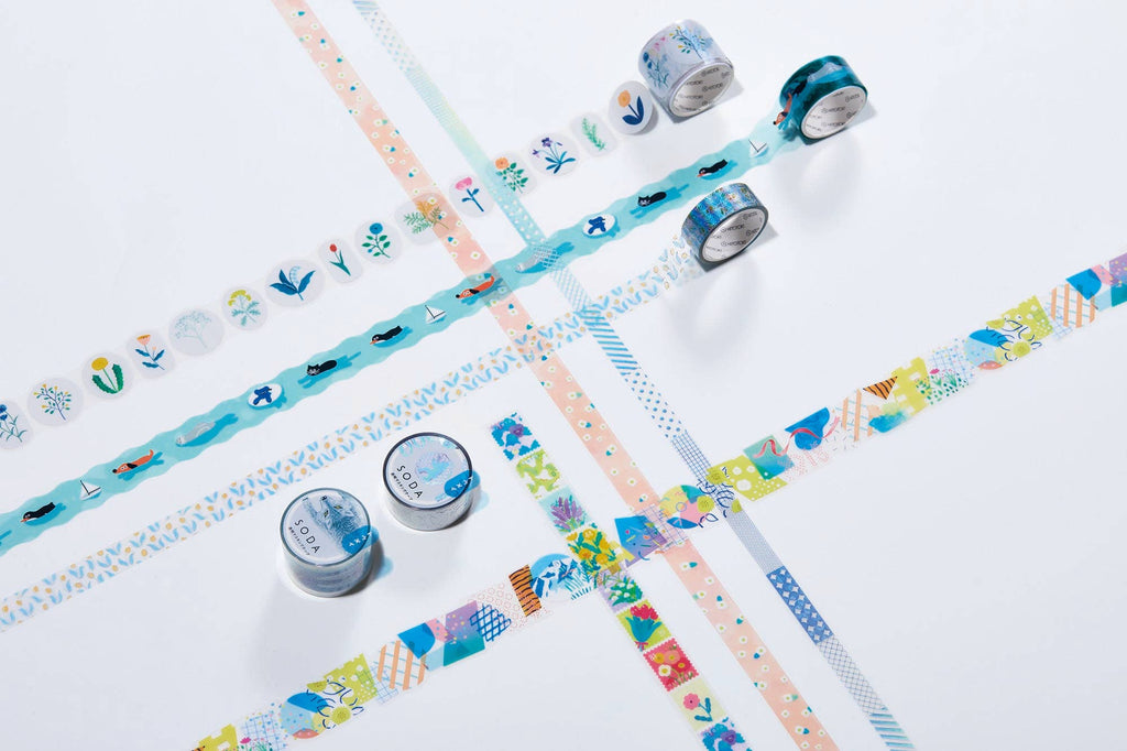 SODA transparent Masking Tape THIN 0.4" wide - Art Haus and Co