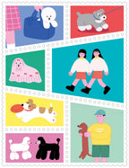 KITTA Portable Washi Decorative Tape - Stamp style - Art Haus and Co