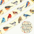 Backyard Birds Washi Tape