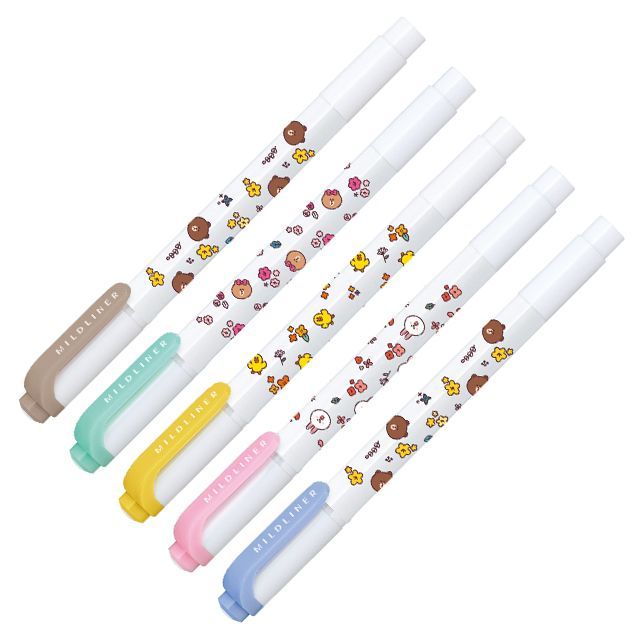 Zebra Mildliner x Line Friends Double-Ended Highlighter