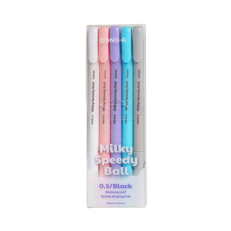 Dong-a Milky Speedy Ball Ballpoint Pen Set