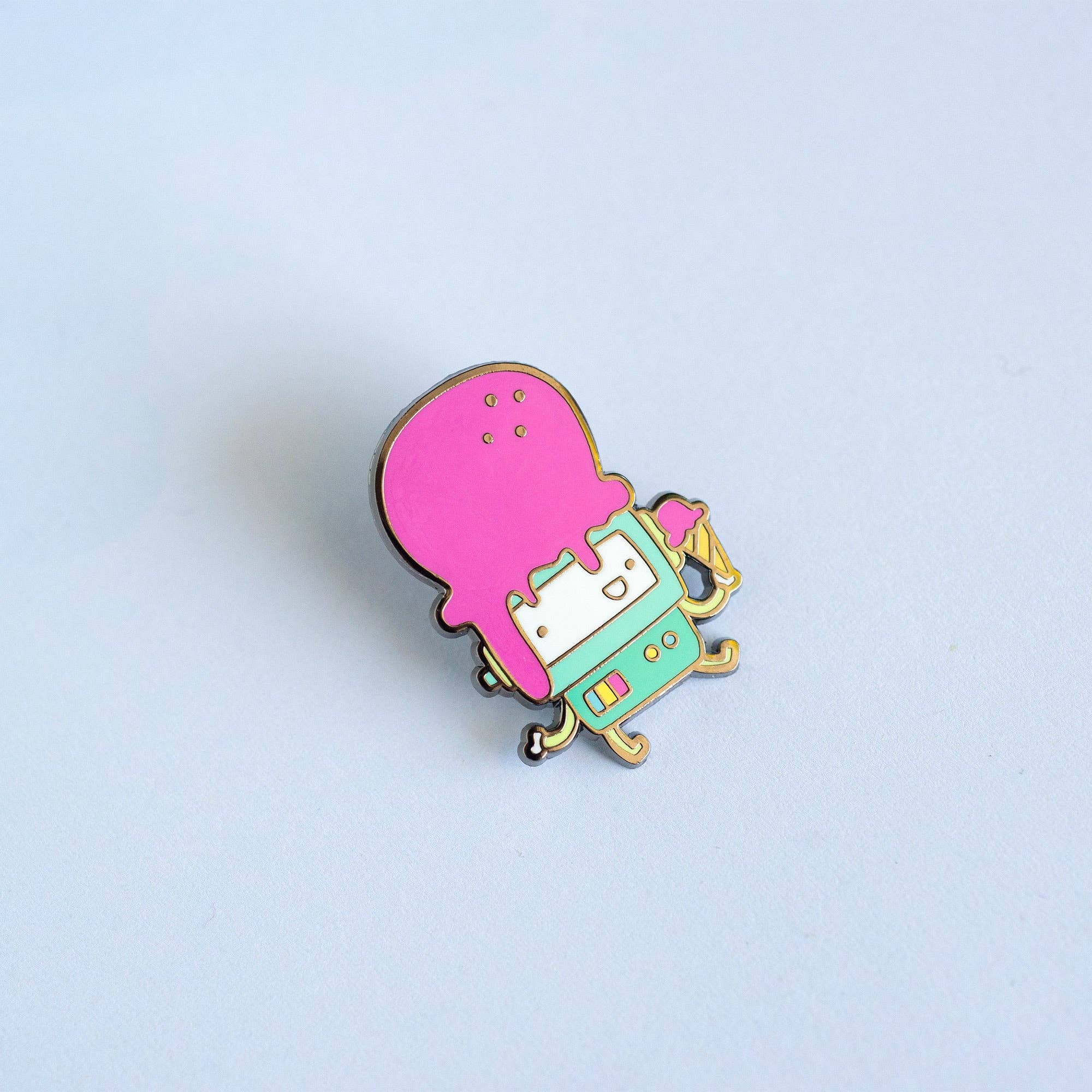 Ice Cream Robot Enamel Pin - Art Haus and Co
