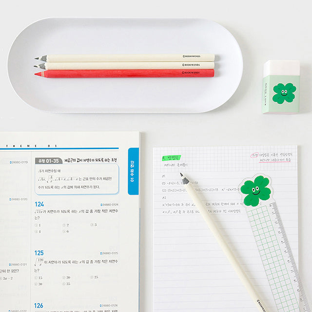 Bookfriends Smile Pencil & Eraser Set