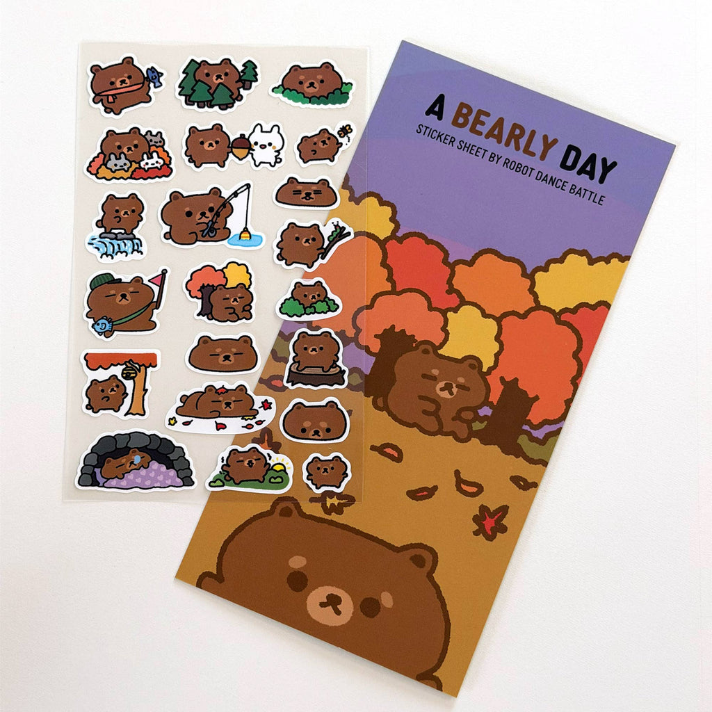 A Bearly Day Planner Sticker Sheet