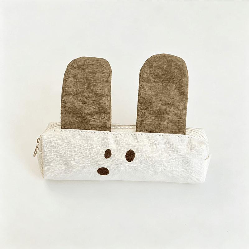 Dog Ear Canvas Zipper Pencil Pouch - Art Haus and Co