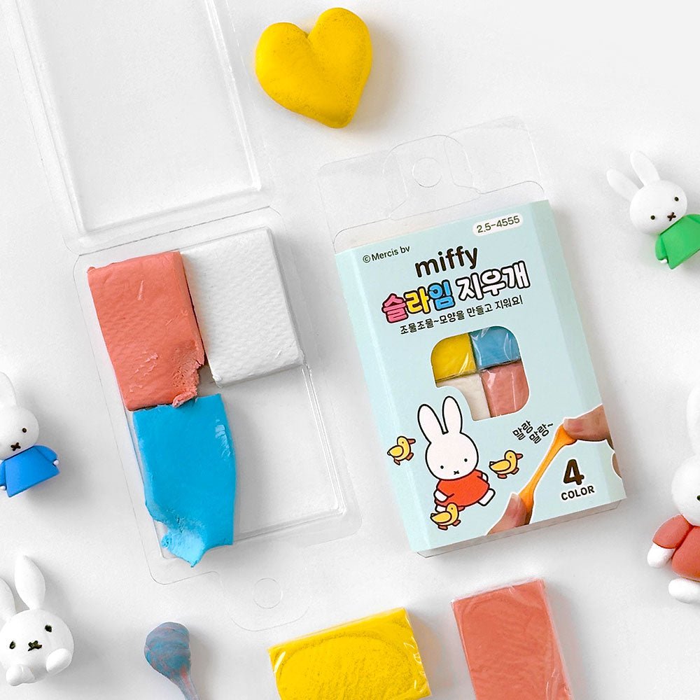 Miffy Slime Eraser 4 - Color Set - Art Haus and Co