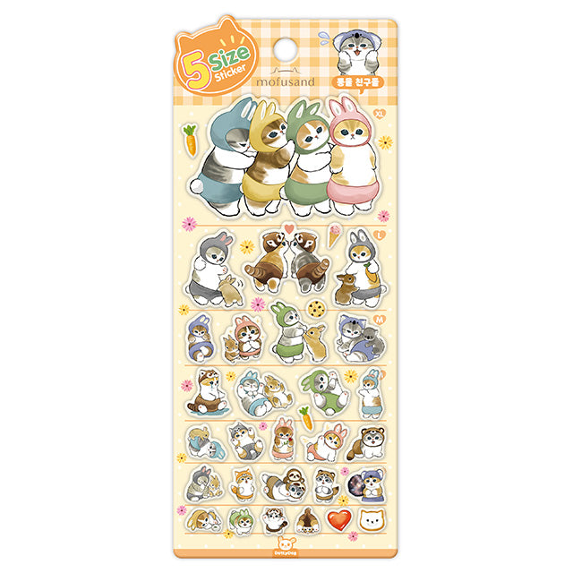 Mofusand 5-Size Stickers