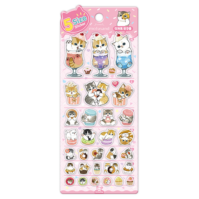 Mofusand 5-Size Stickers