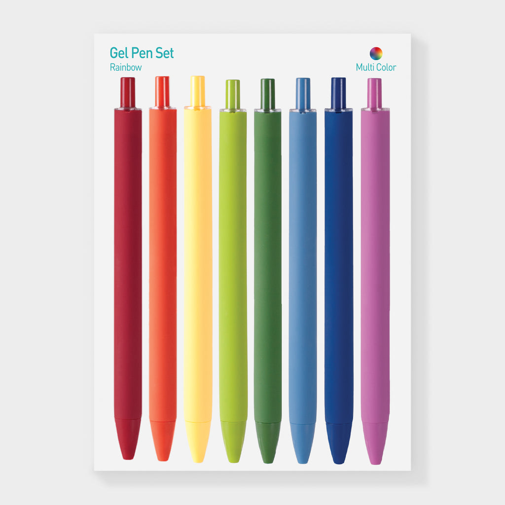 Appree Gel Pen Rainbow Set – 0.5mm Fine Tip (8 Colors)