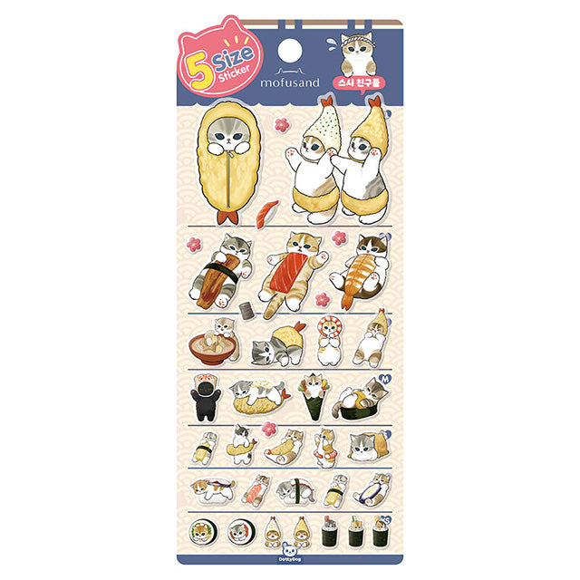 Mofusand 5-Size Stickers