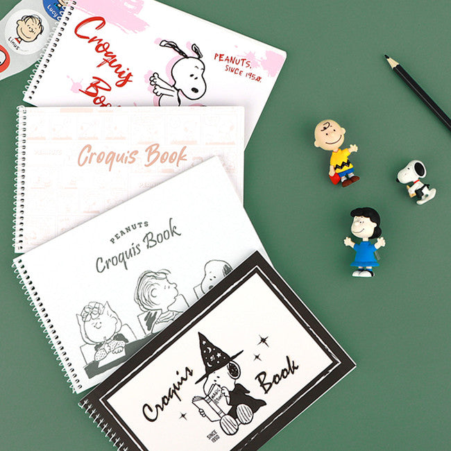 Peanuts "Croquis" Spiral Sketchbook – Official Snoopy Stationery