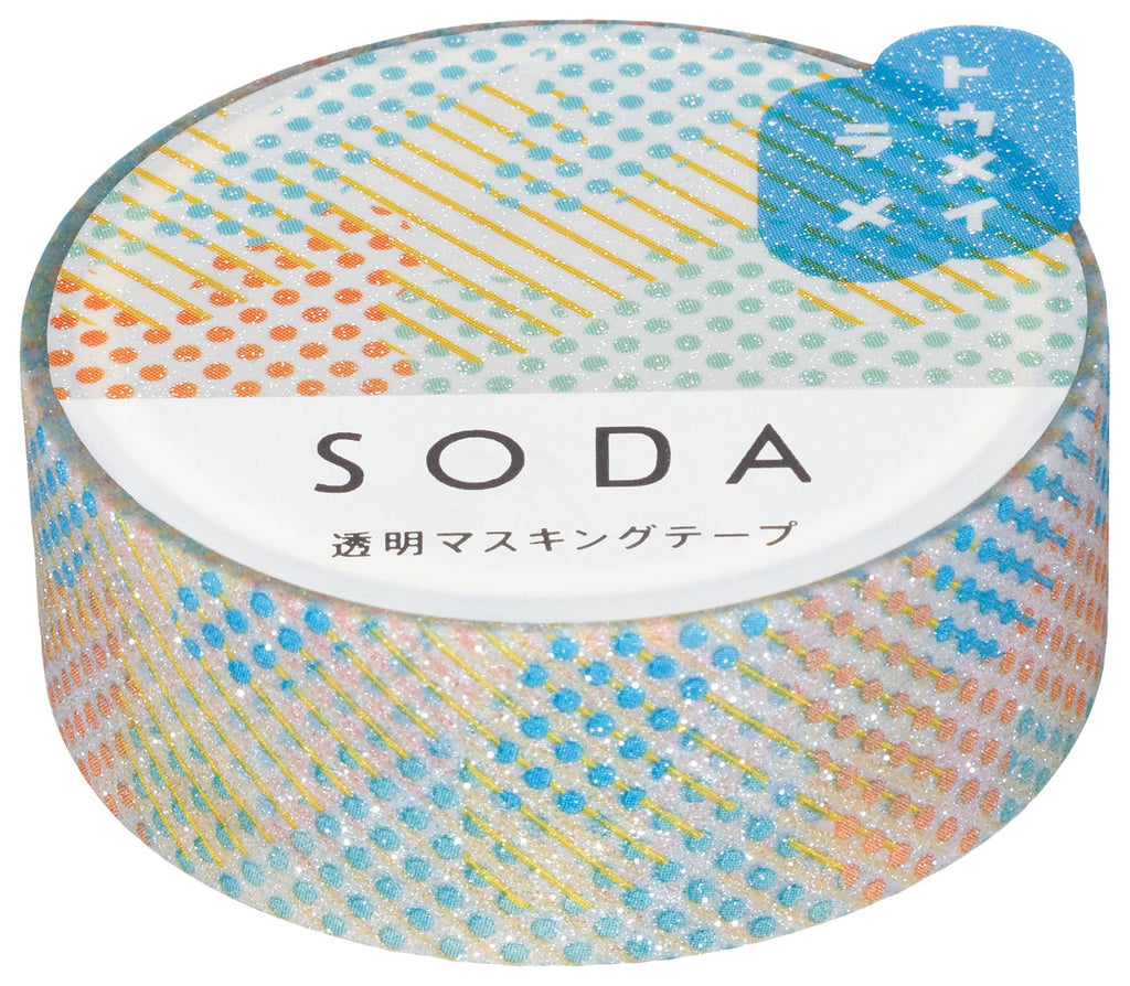 SODA Transparent Masking Tape - Glitter - Art Haus and Co