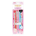 [Limited Edition] Canmake Sarasa Clip Ballpoint Pen 0.5mm Gel Ink 3-Color Set