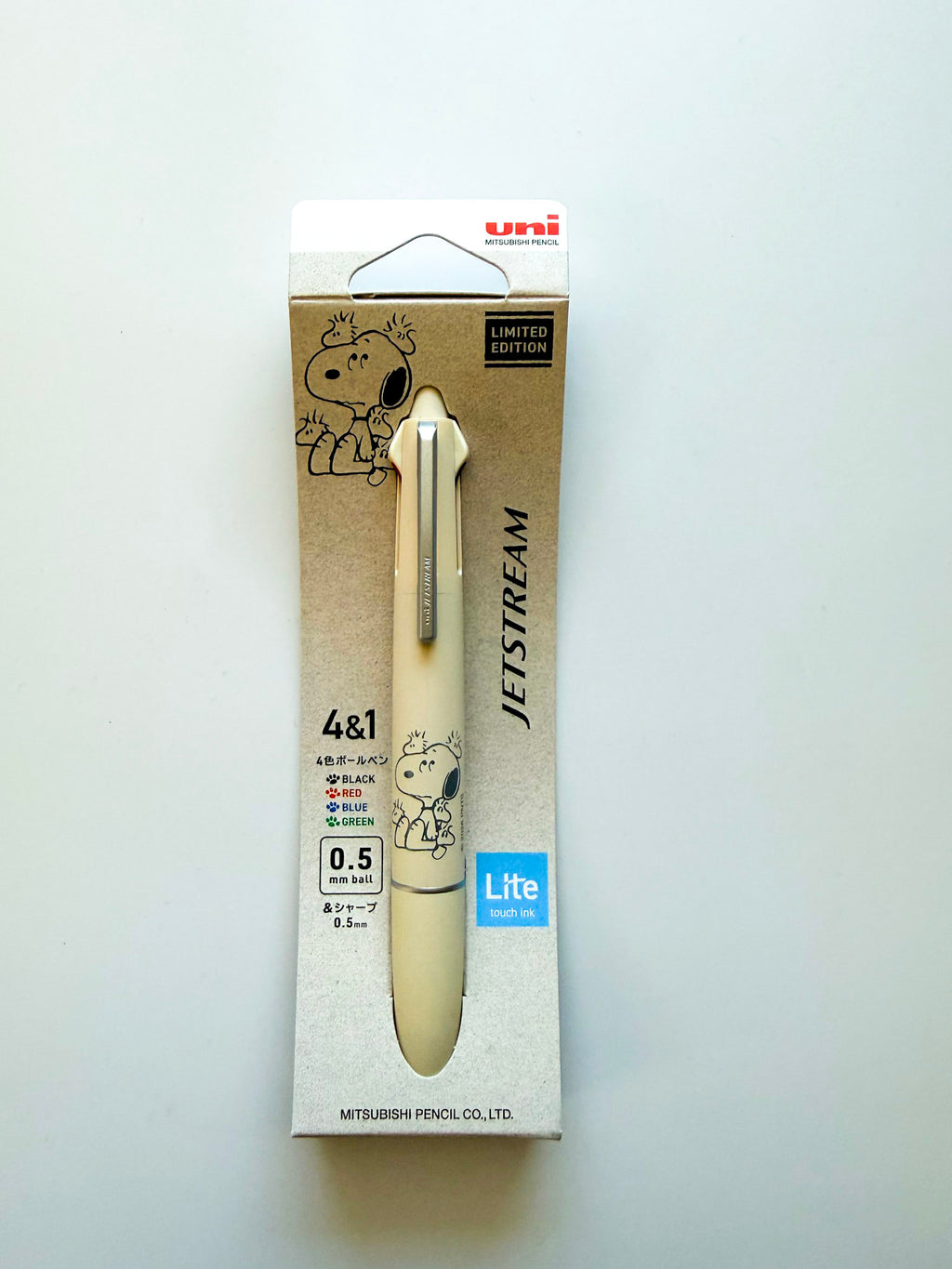 Uni Jetstream Lite Peanuts 4 & 1 Multi Pen (0.5mm) - Art Haus and Co