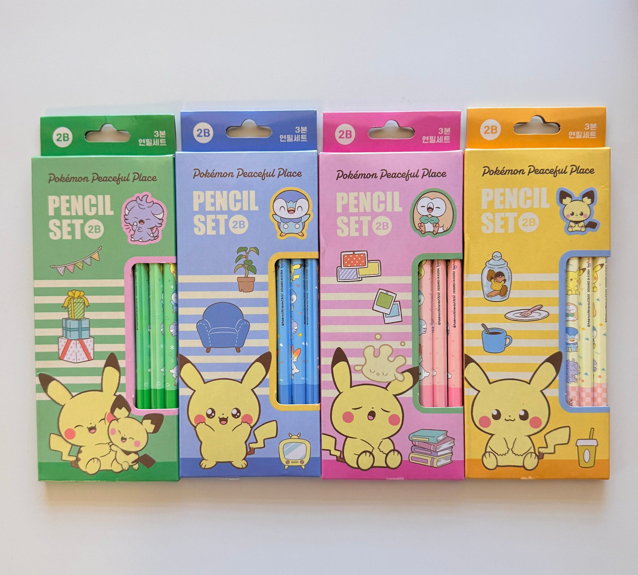 Pokémon Peaceful Place 2B Pencil Set (3-Pack)