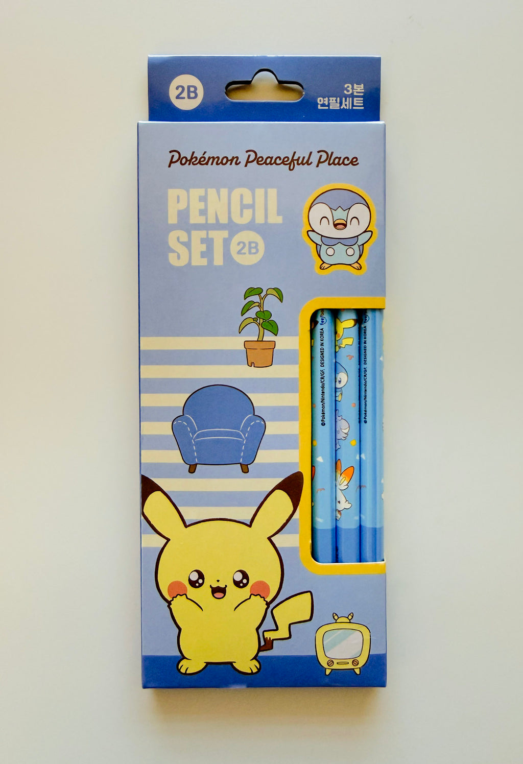 Pokémon Peaceful Place 2B Pencil Set (3-Pack)