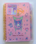 Sanrio Bling Bling 4 Index Spiral Notebook