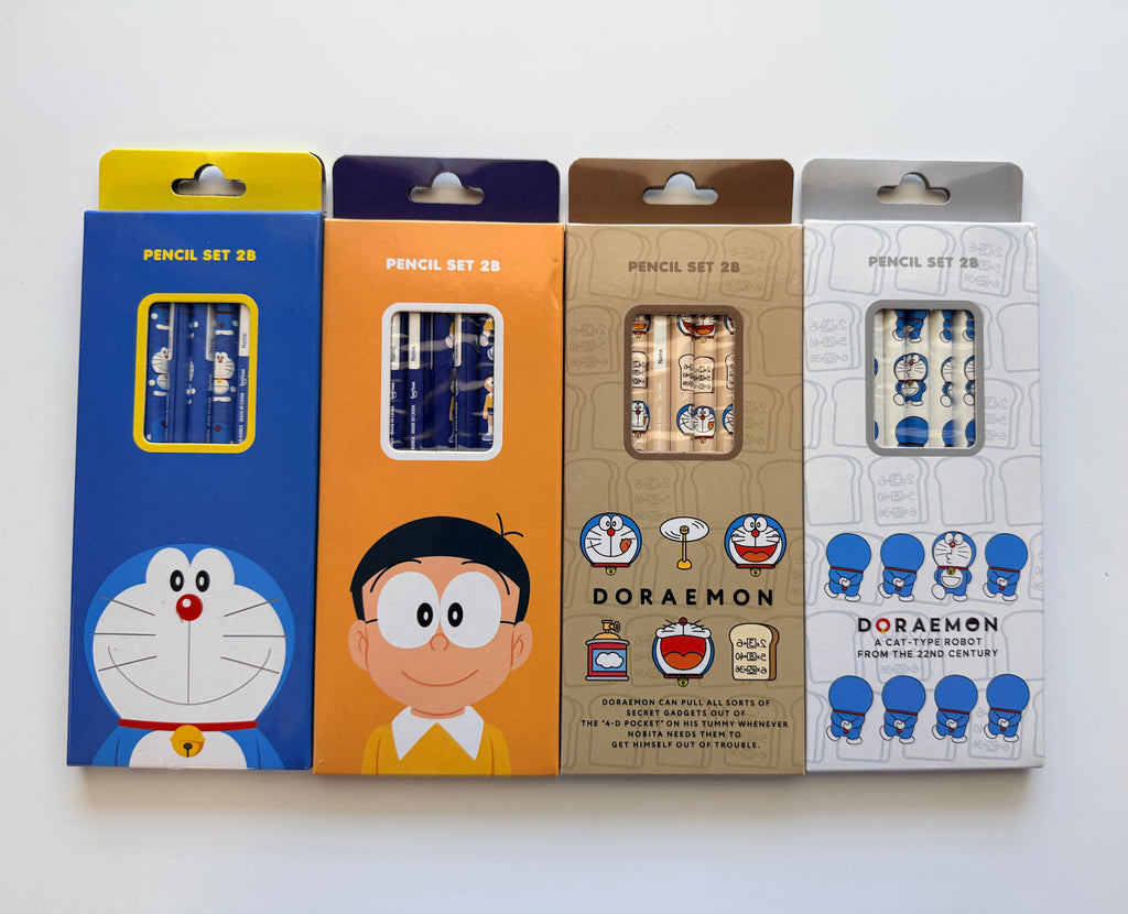 Doraemon 2B Pencil Set (5-Pack, Assorted Designs)