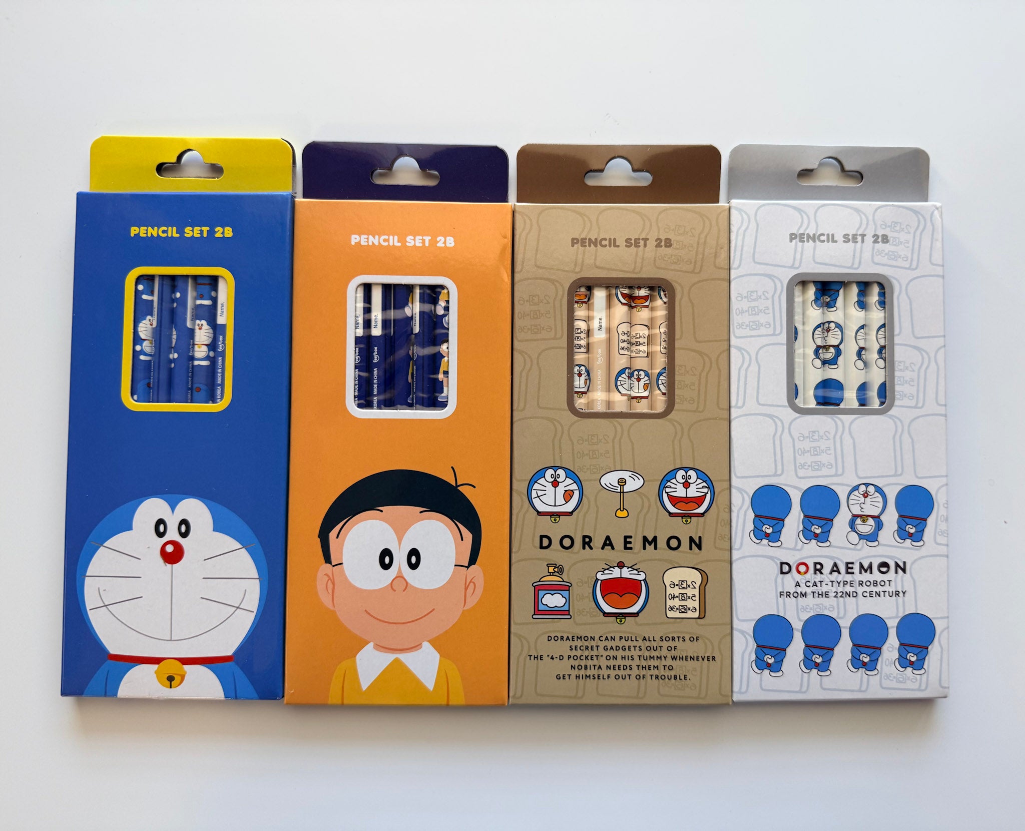 Doraemon 2B Pencil Set (5-Pack, Assorted Designs)